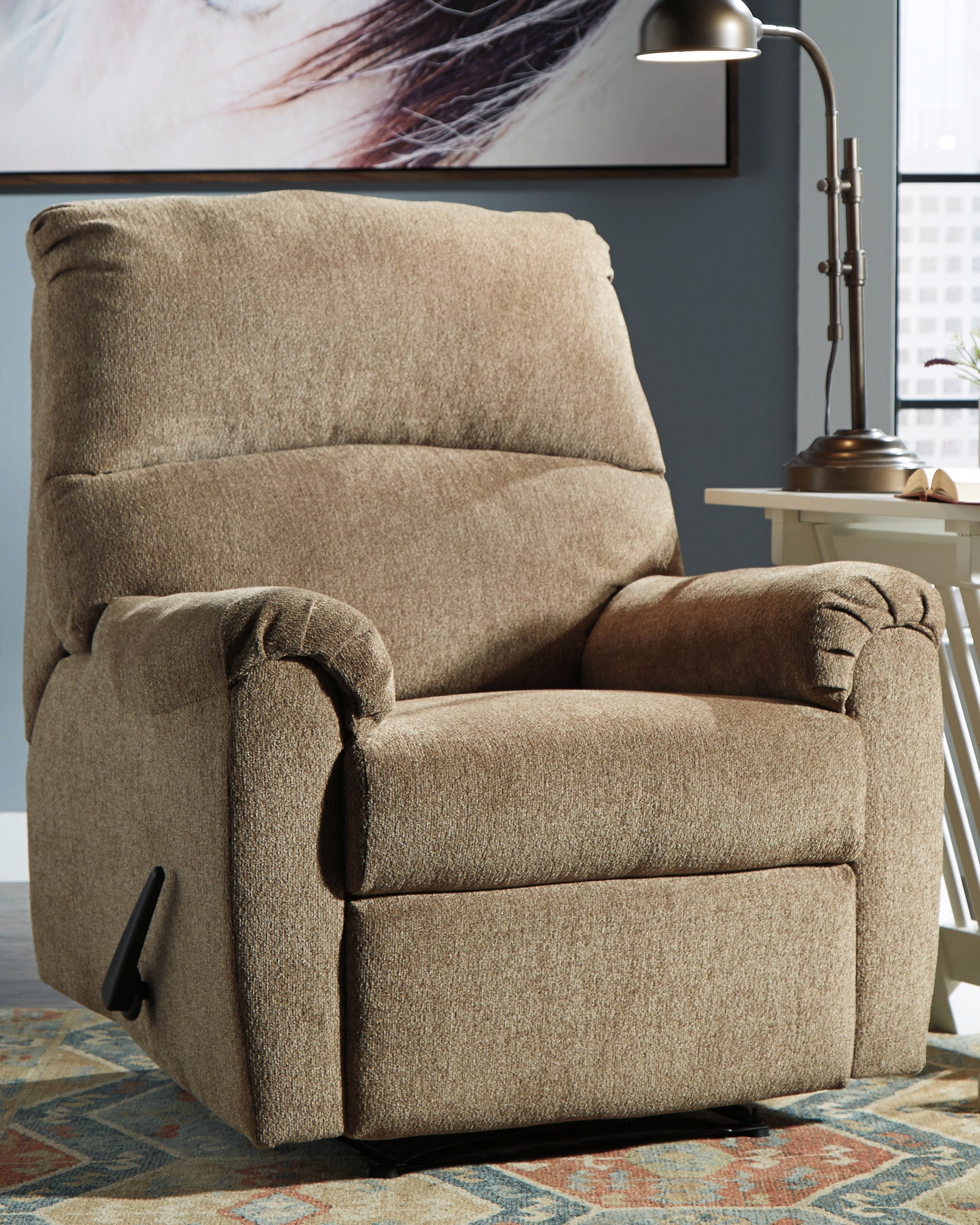 Warmstead Furniture - Ashley Furniture - Nerviano Living Room - Zero Wall Recliner / Gray - 1080329