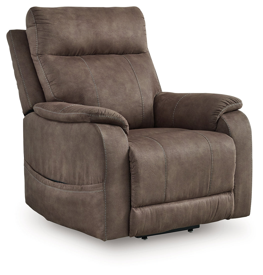 Warmstead Furniture - Ashley Furniture - Crestmeade Living Room - Power Lift Recliner / Fossil - 1350312