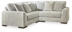 Warmstead Furniture - Ashley Furniture - Regent Park Sectional - RAF 6-Piece Sectional / Pewter - 14404S7