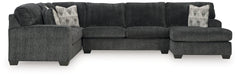 Warmstead Furniture - Ashley Furniture - Hollyview Sectional - LAF 3-Piece Sectional with Chaise / Shadow - 15205S1