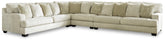 Warmstead Furniture - Ashley Furniture - Rawcliffe Sectional - LAF 4-Piece Sectional / Parchment - 19604S2