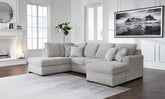 Warmstead Furniture - Ashley Furniture - Gabyleigh Sectional - LAF 2-Piece Sectional with Chaise / Nickel - 20904S1