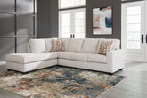 Warmstead Furniture - Ashley Furniture - Aviemore Sectional - RAF 2-Piece Sectional with Chaise / Ink - 24303S1