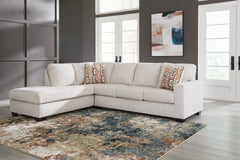 Warmstead Furniture - Ashley Furniture - Aviemore Sectional - RAF 2-Piece Sectional with Chaise / Ink - 24303S1