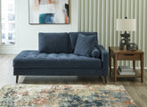 Warmstead Furniture - Ashley Furniture - Bixler Living Room - RAF Corner Chaise / Navy - 2610617