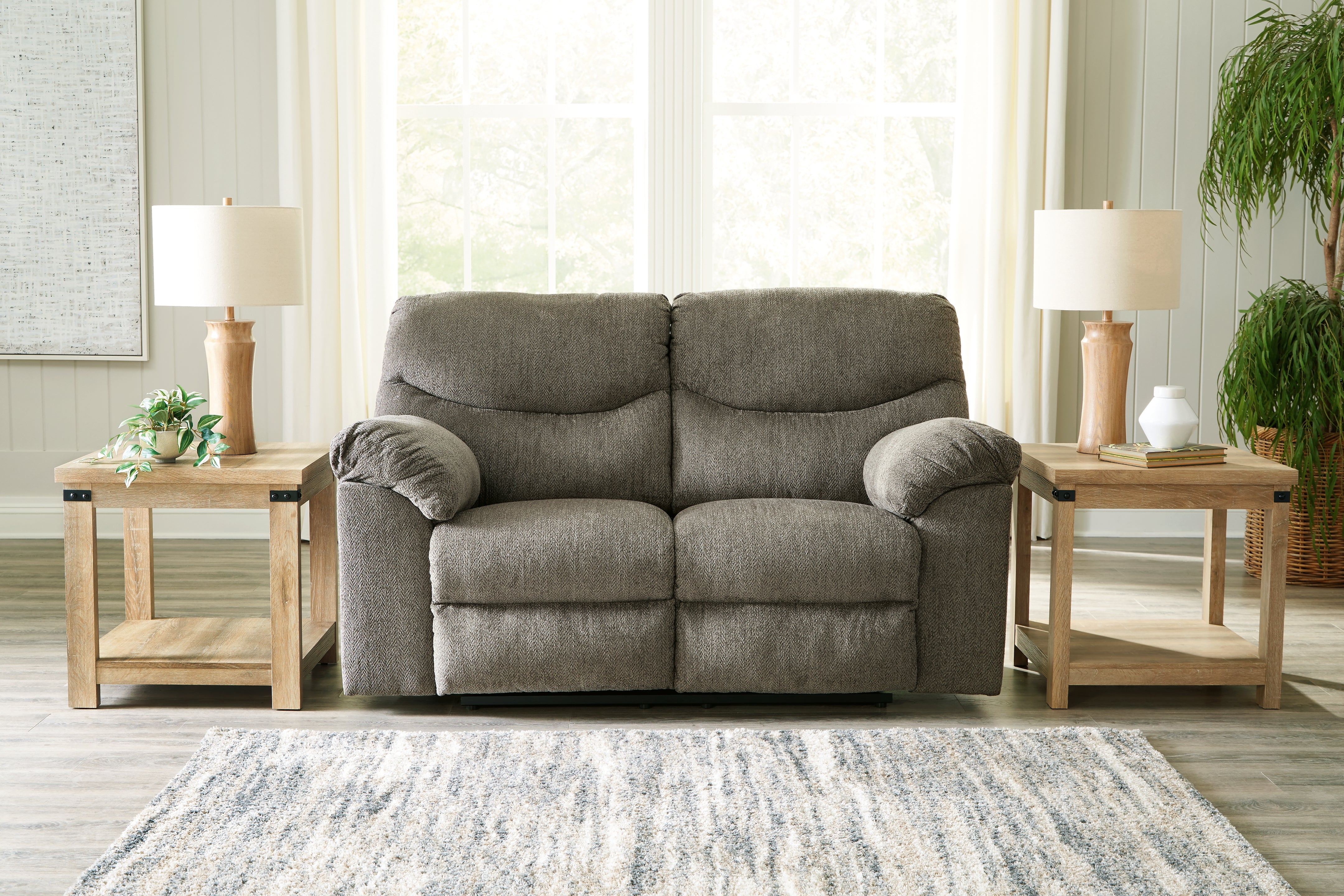 Warmstead Furniture - Ashley Furniture - Alphons Living Room - Reclining Loveseat / Briar - 2820286