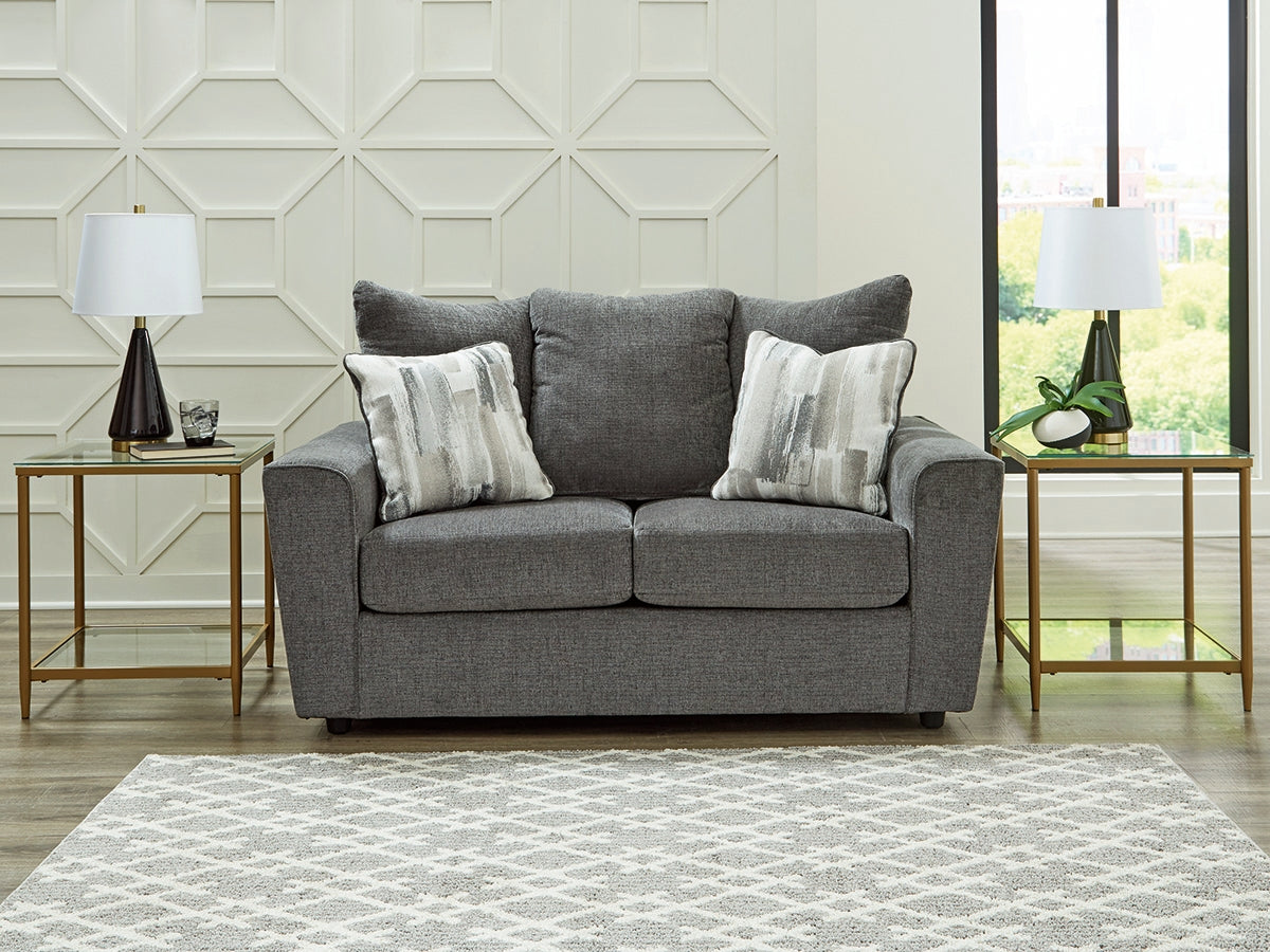 Warmstead Furniture - Ashley Furniture - Stairatt Living Room - Ottoman / Gravel - 2850214
