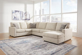 Warmstead Furniture - Ashley Furniture - Edenfield Sectional - LAF 3-Piece Sectional with Chaise / Linen - 29004S2