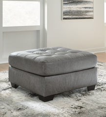 Warmstead Furniture - Ashley Furniture - Clairette Court Living Room - Oversized Accent Ottoman / Alloy - 3150308