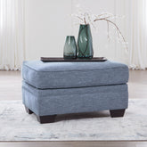 Warmstead Furniture - Ashley Furniture - Carissa Manor Living Room - Queen Sofa Sleeper / Denim - 3260439