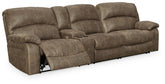 Warmstead Furniture - Ashley Furniture - Segburg Sectional - 2-Piece Power Reclining Sectional Sofa / Driftwood - 34303S1
