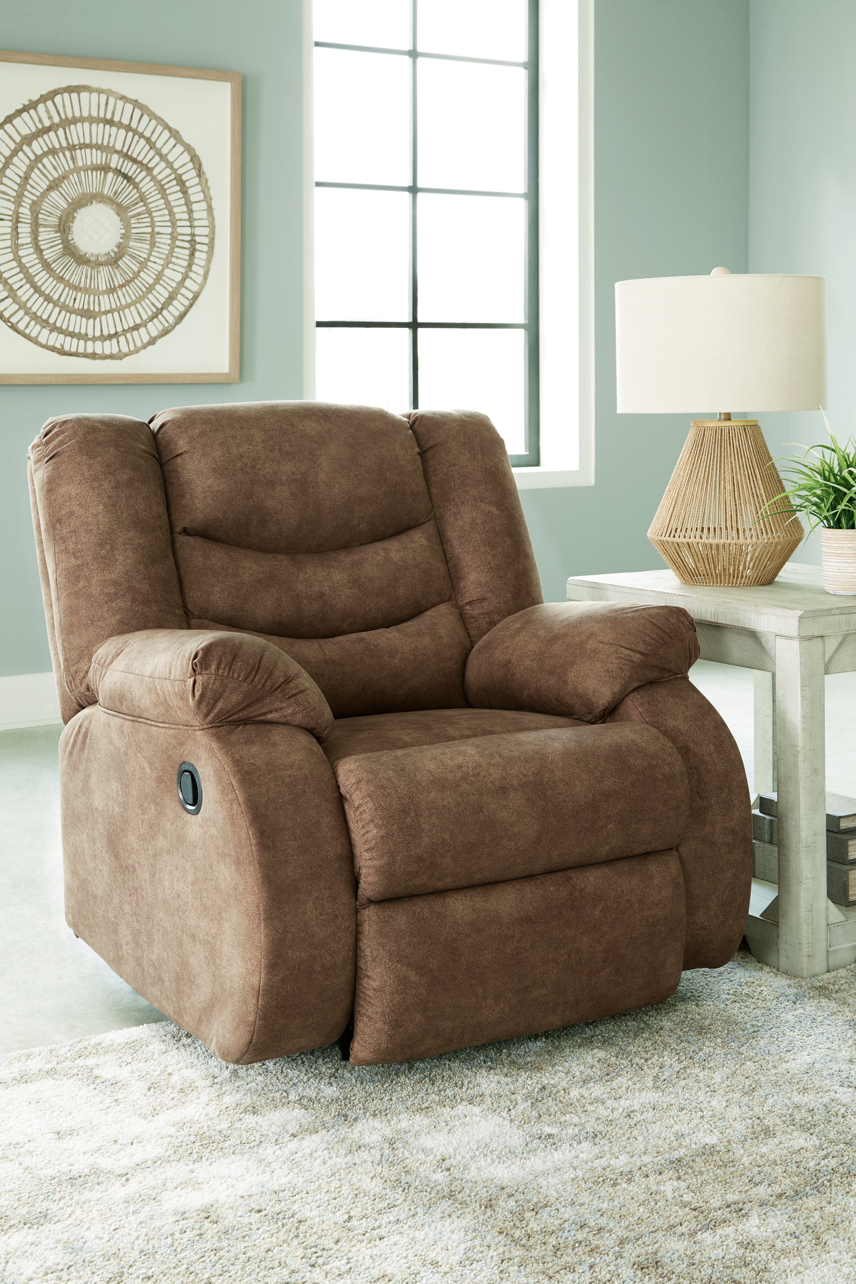 Warmstead Furniture - Ashley Furniture - Partymate Living Room - Rocker Recliner / Brindle - 3690225