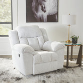Warmstead Furniture - Ashley Furniture - Frohn Living Room - Reclining Sofa / Snow - 3740588