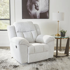 Warmstead Furniture - Ashley Furniture - Frohn Living Room - Reclining Sofa / Snow - 3740588