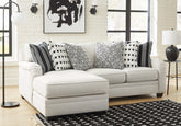 Warmstead Furniture - Ashley Furniture - Huntsworth Sectional - RAF 5-Piece Sectional with Chaise / Dove Gray - 39702S6