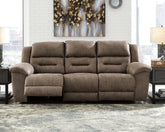Warmstead Furniture - Ashley Furniture - Stoneland Living Room - Reclining Sofa / Fossil - 3990588