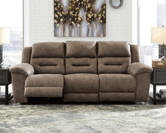 Warmstead Furniture - Ashley Furniture - Stoneland Living Room - Reclining Sofa / Fossil - 3990588