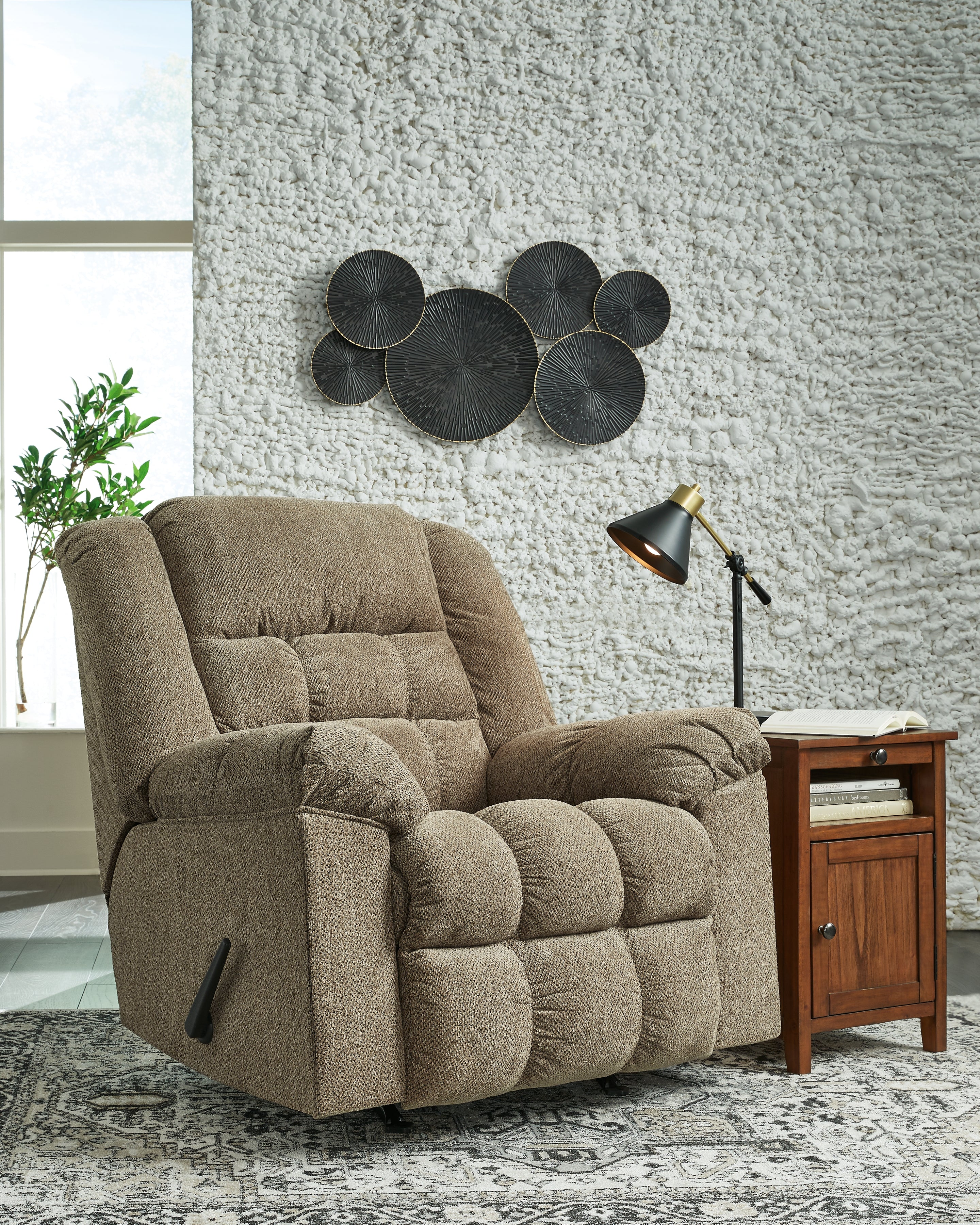 Warmstead Furniture - Ashley Furniture - Kegler Living Room - Rocker Recliner / Putty - 4450425