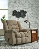 Warmstead Furniture - Ashley Furniture - Kegler Living Room - Rocker Recliner / Putty - 4450425