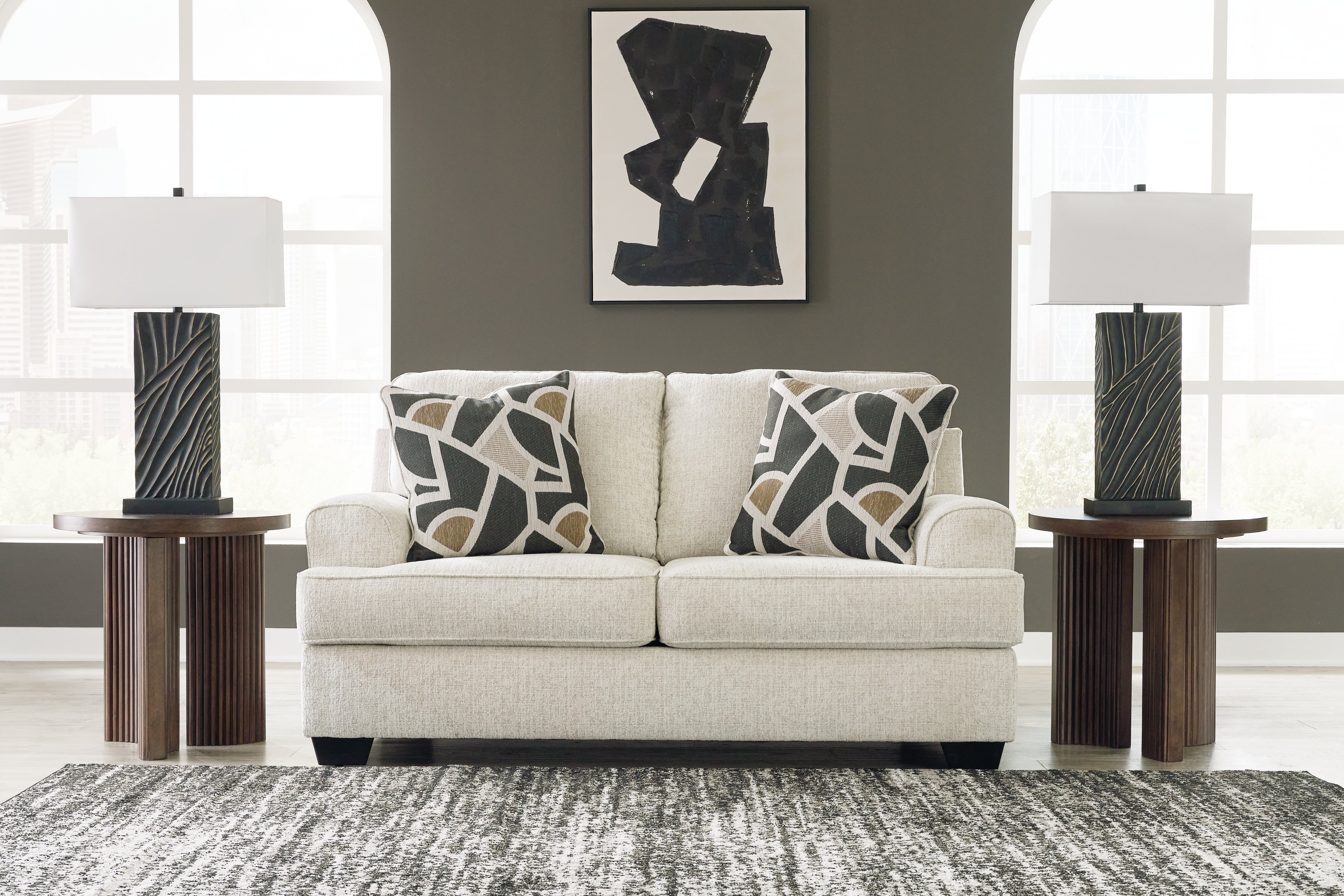 Warmstead Furniture - Ashley Furniture - Heartcort Living Room - Ottoman / Quartz - 4460414