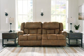 Warmstead Furniture - Ashley Furniture - Boothbay Living Room - 2 Seat Reclining Power Sofa / Auburn - 4470447