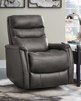 Warmstead Furniture - Ashley Furniture - Riptyme Living Room - Swivel Glider Recliner / Quarry - 4640261