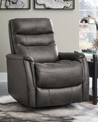 Warmstead Furniture - Ashley Furniture - Riptyme Living Room - Swivel Glider Recliner / Quarry - 4640261