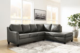 Warmstead Furniture - Ashley Furniture - Valderno Sectional - LAF 2-Piece Sectional with Chaise / Fog - 47804S1