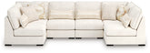 Warmstead Furniture - Ashley Furniture - Donelson Creek Sectional - 5-Piece Sectional / Vanilla - 48002S1
