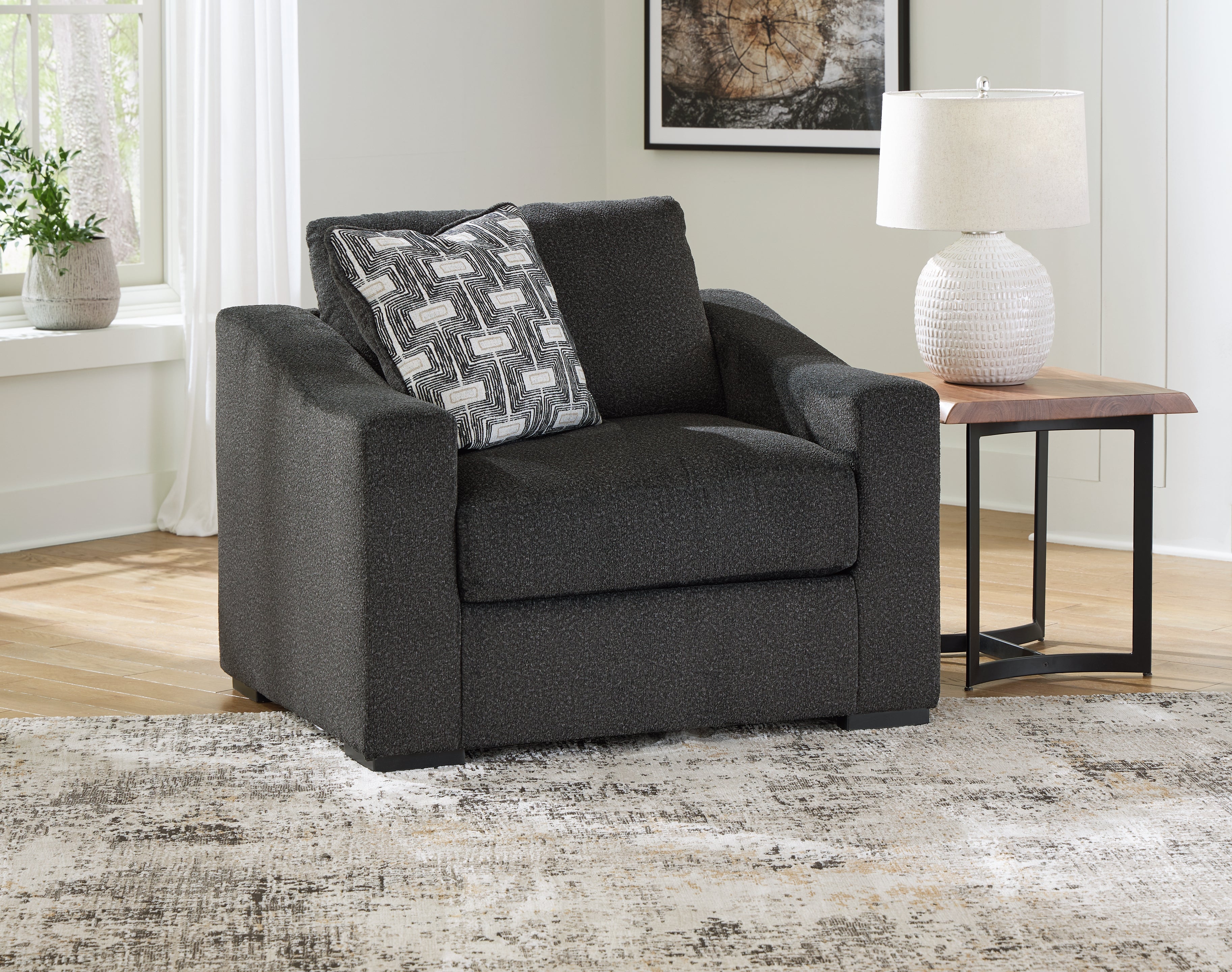 Warmstead Furniture - Ashley Furniture - Wryenlynn Living Room - Sofa / Onyx - 4940538