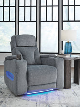 Warmstead Furniture - Ashley Furniture - Studio Cave Living Room - PWR Recliner/ADJ Headrest / Steel - PC4980213