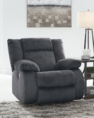 Warmstead Furniture - Ashley Furniture - Burkner Living Room - Power Rocker Recliner / Marine - 5380498