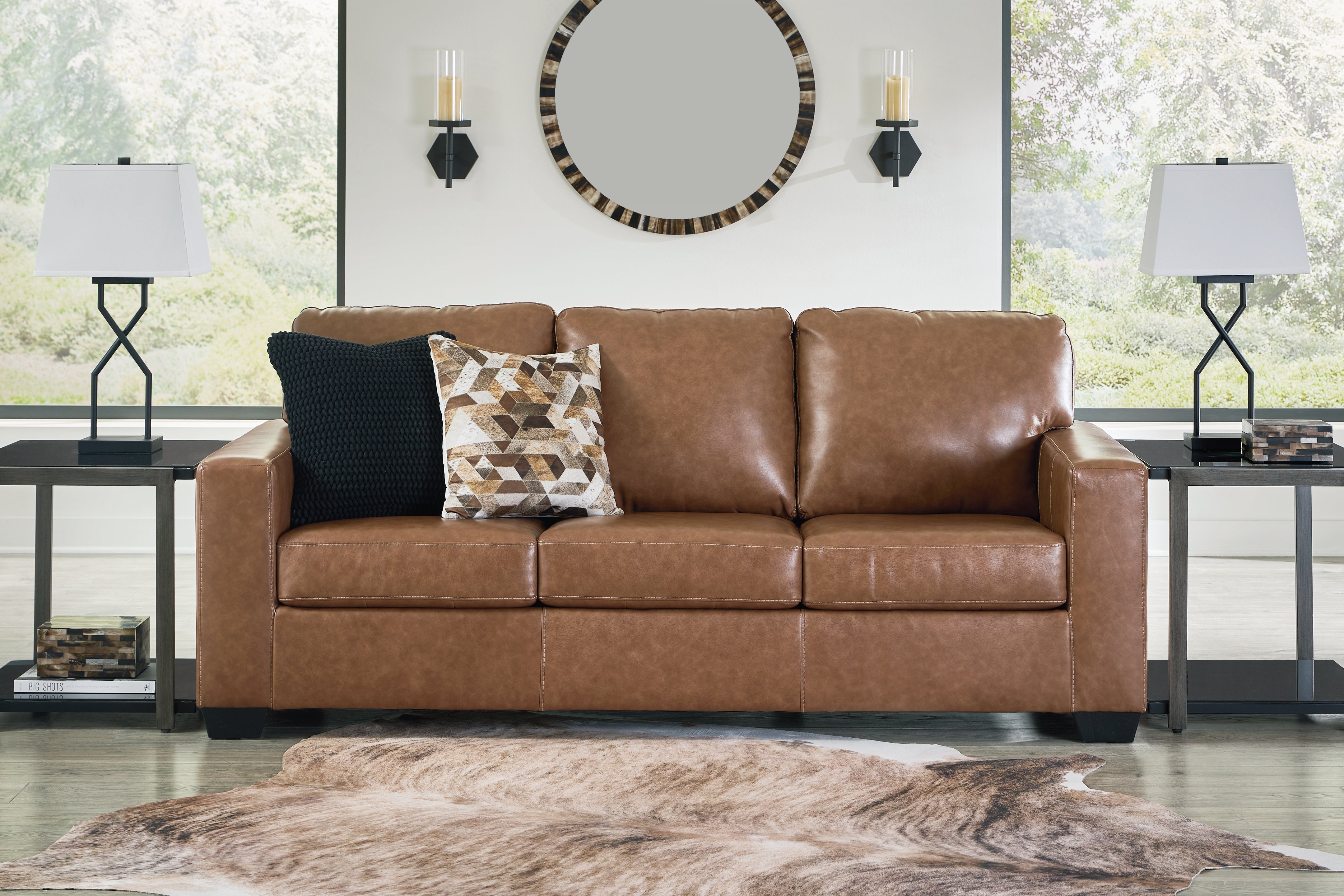 Warmstead Furniture - Ashley Furniture - Bolsena Living Room - Loveseat / Caramel - 5560335