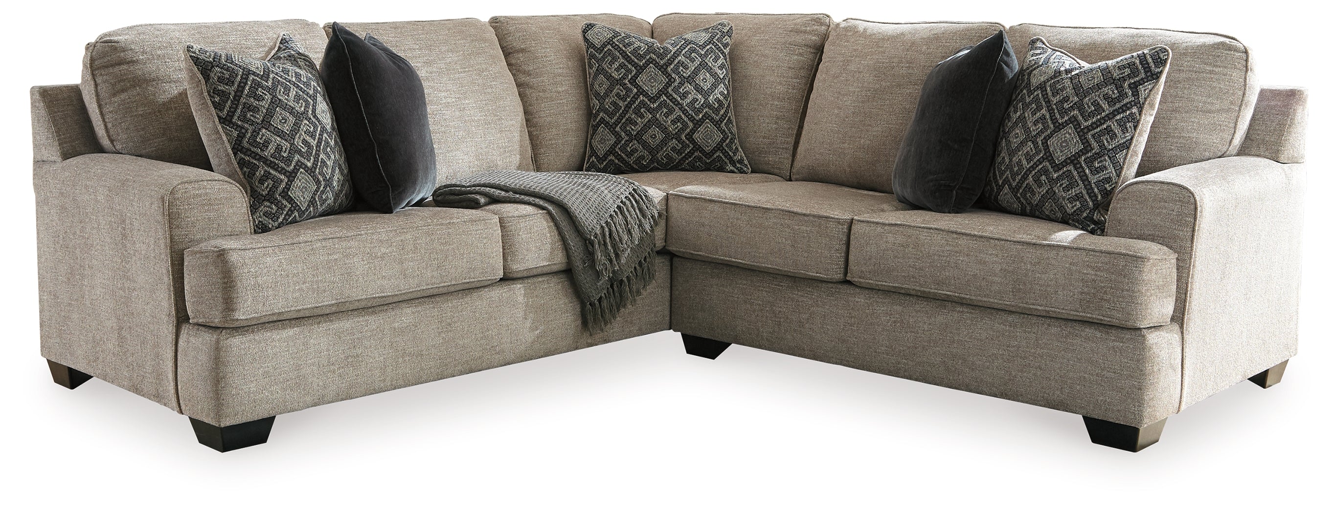 Warmstead Furniture - Ashley Furniture - Bovarian Sectional - LAF 4-Piece Sectional / Stone - 56103S6