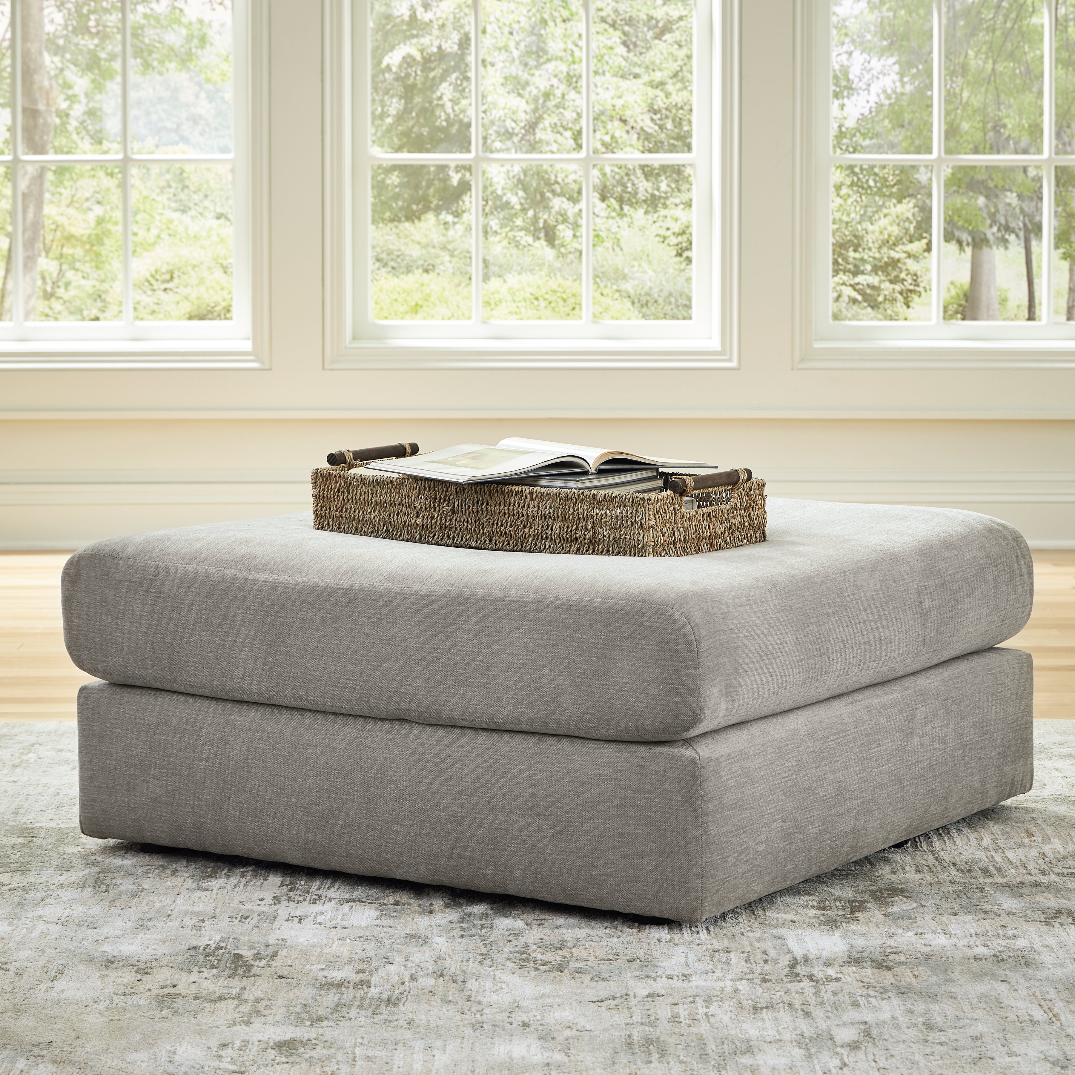 Warmstead Furniture - Ashley Furniture - Avaliyah Living Room - Oversized Accent Ottoman / Ash - 5810308