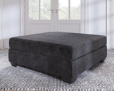 Warmstead Furniture - Ashley Furniture - Lavernett Living Room - Oversized Accent Ottoman / Charcoal - 5960308
