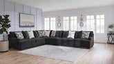 Warmstead Furniture - Ashley Furniture - Lavernett Sectional - LAF 3-Piece Sectional / Charcoal - 59603S1