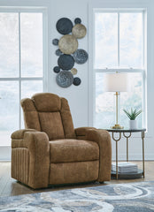 Warmstead Furniture - Ashley Furniture - Wolfridge Living Room - PWR REC Loveseat/CON/ADJ HDRST / Brindle - 6070318