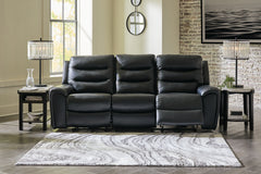 Warmstead Furniture - Ashley Furniture - Warlin Living Room - PWR Recliner/ADJ Headrest / Black - 6110513