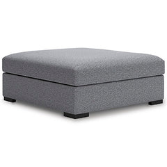 Warmstead Furniture - Ashley Furniture - Bealton Living Room - Oversized Accent Ottoman / Salt and Pepper - 6130508