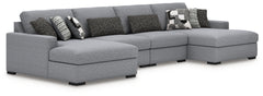 Warmstead Furniture - Ashley Furniture - Bealton Sectional - RAF 2-Piece Sectional with Chaise / Salt and Pepper - 61305S11
