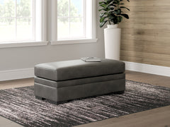 Warmstead Furniture - Ashley Furniture - Lofton-Pike Living Room - Oversized Accent Ottoman / Shadow - PC6161008