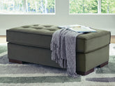 Warmstead Furniture - Ashley Furniture - Caspian-Town Living Room - Oversized Accent Ottoman / Olive - PC6170208