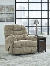 Warmstead Furniture - Ashley Furniture - Movie Man Living Room - Zero Wall Recliner / Chocolate - 6380229