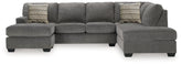 Warmstead Furniture - Ashley Furniture - Riverfield Sectional - 2-Piece Sectional with Chaise / Iron - 70097S1