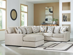 Warmstead Furniture - Ashley Furniture - Laurelgrove Sectional - RAF 2-Piece Sectional Sofa Chaise / Pebble - 75105S3