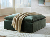 Warmstead Furniture - Ashley Furniture - Carriage View Living Room - Oversized Accent Ottoman / Jade - 7800108