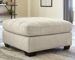 Warmstead Furniture - Ashley Furniture - Falkirk Living Room - Oversized Accent Ottoman / Parchment - 8080608