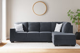 Warmstead Furniture - Ashley Furniture - Altari Sectional - 2-Piece Sleeper Sectional with Chaise / Slate - 87213S3