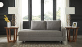 Warmstead Furniture - Ashley Furniture - Lyman Living Room - RAF Corner Chaise / Graphite - 9330317